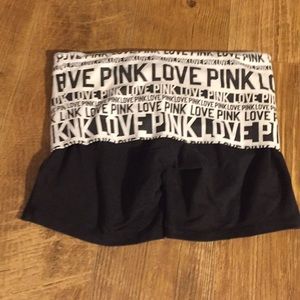 Pink Victoria’s Secret yoga shorts